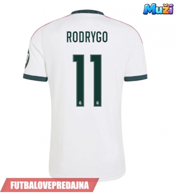 Lacne Muži Futbalové dres Real Madrid Rodrygo Goes #11 2026-27 Krátky Rukáv - Domáci